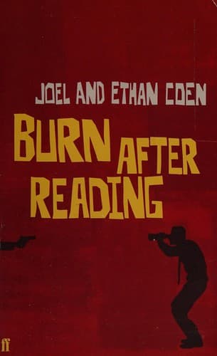 Tapa de Burn after reading