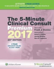 Tapa de The 5-Minute Clinical Consult Premium 2017