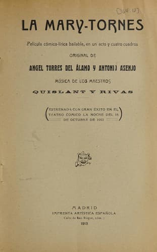 Tapa de La Mary-Tornes