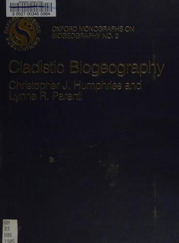 Tapa de Cladistic biogeography