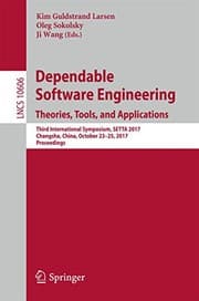 Tapa de Dependable Software Engineering. Theories, Tools, and Applications