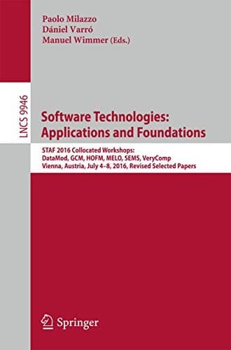 Tapa de Software Technologies : Applications and Foundations : STAF 2016 Collocated Workshops