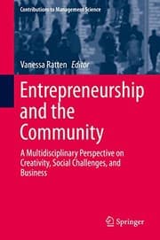 Tapa de Entrepreneurship and the Community
