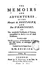Tapa de The memoirs and adventures of the marquis de Bretagne and duc d'Harcourt [tr. from Mémoires et ..