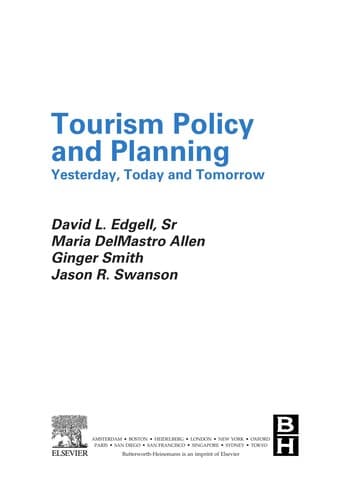 Tapa de Tourism policy and planning