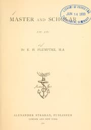 Tapa de Master and scholar, etc., etc