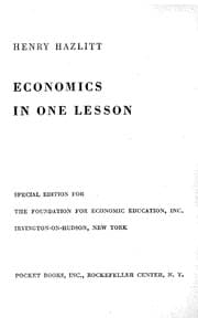 Tapa de Economics in one lesson