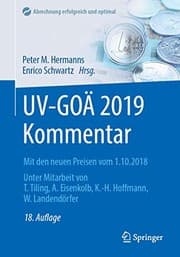 Tapa de UV-GOÄ 2019 Kommentar