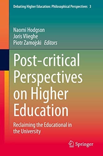 Tapa de Post-critical Perspectives on Higher Education