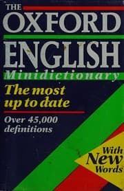 Tapa de The Oxford Minidictionary