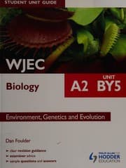 Tapa de WJEC A2 biology student unit guide