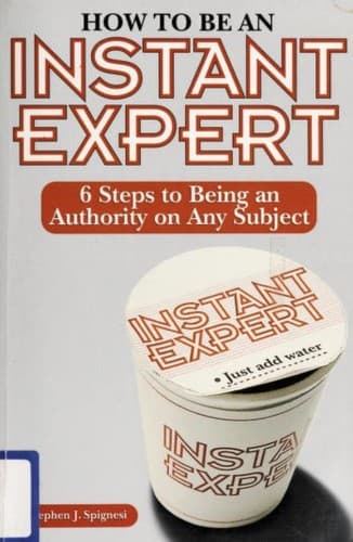 Tapa de How to be an instant expert