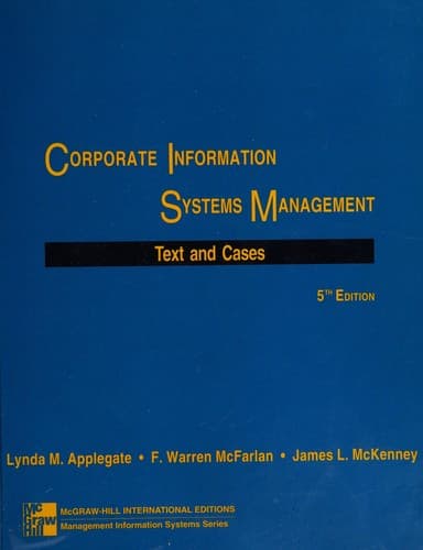 Tapa de Corporate information systems management