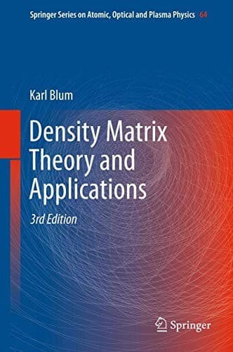 Tapa de Density Matrix Theory and Applications