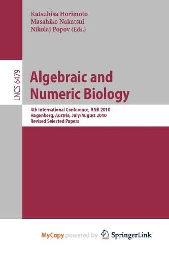 Tapa de Algebraic and Numeric Biology