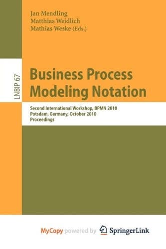 Tapa de Business Process Modeling Notation