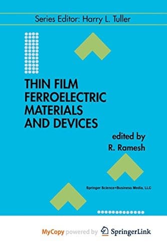 Tapa de Thin Film Ferroelectric Materials and Devices