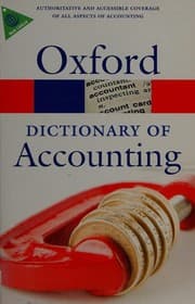Tapa de A dictionary of accounting