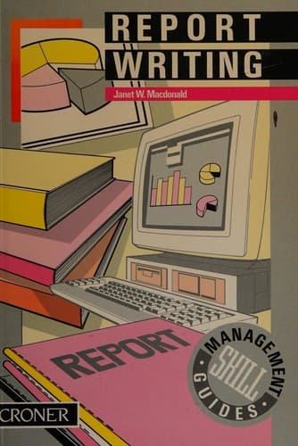 Tapa de Report writing