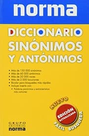 Tapa de DICCIONARIO SINONIMOS Y ANTONIMOS. EDICION ACTUALIZADA