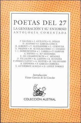 Tapa de Poetas del 27
