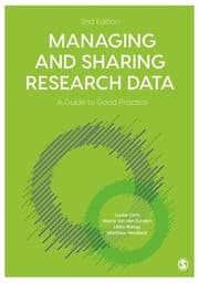 Tapa de Managing and Sharing Research Data