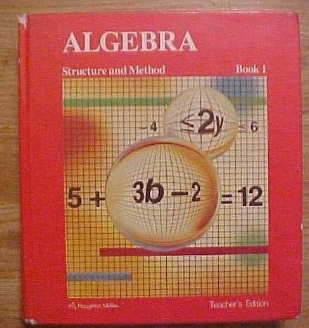 Tapa de Algebra Structure and Method Book 1 Teacher's Edition