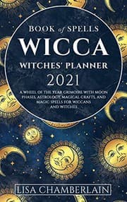 Tapa de Wicca Book of Spells Witches' Planner 2021