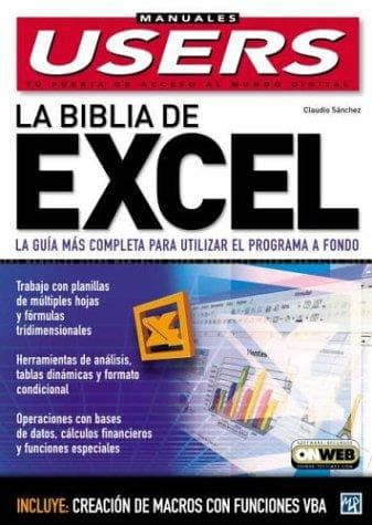 Tapa de La biblia de Excel