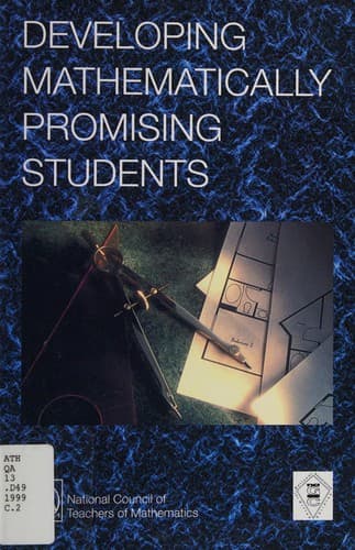 Tapa de Developing mathematically promising students