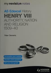 Tapa de AS Edexcel history Henry VIII