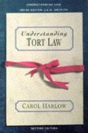 Tapa de Understanding Tort Law (Understanding Law)