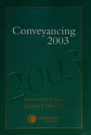 Tapa de Conveyancing 2003