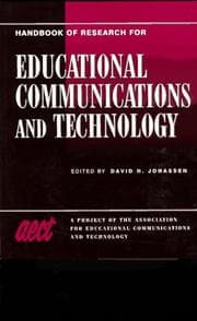 Tapa de Handbook of research for educational communications and technology