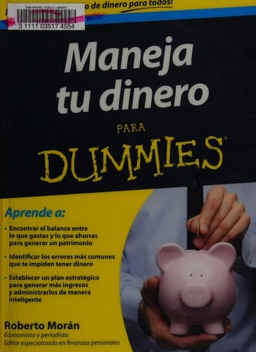 Tapa de Maneja tu dinero para dummies