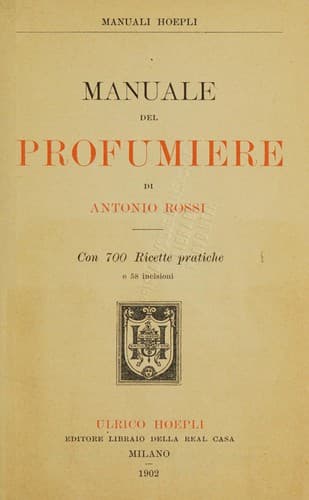 Tapa de Manuale del profumiere ...