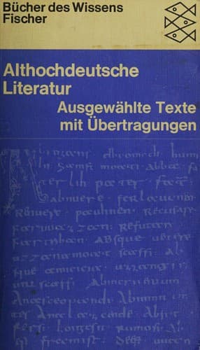 Tapa de Althochdeutsche Literatur