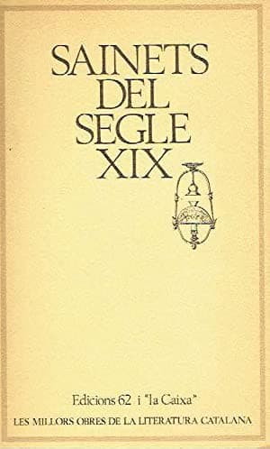 Tapa de Sainets del segle XIX