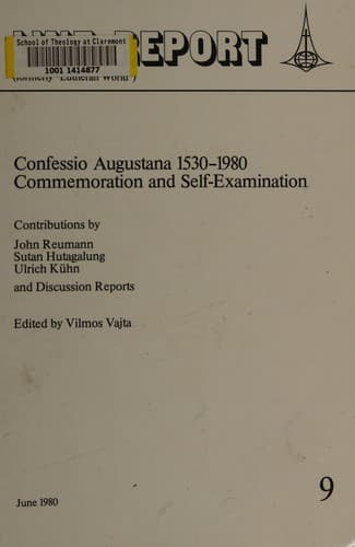 Tapa de Confessio Augustana 1530-1980