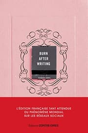 Tapa de Burn after writing - L'édition française officielle