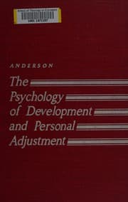 Tapa de The psychology of development and personal adjustment