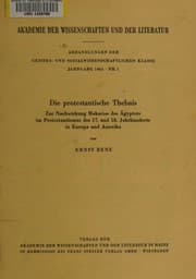 Tapa de Die protestantische Thebais