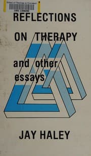 Tapa de Reflections on therapy and other essays