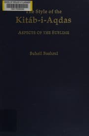 Tapa de The style of the Kitáb-i-Aqdas