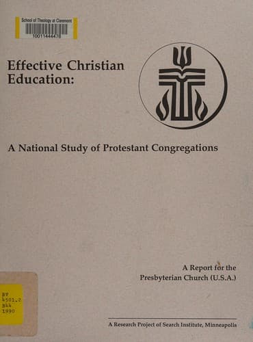 Tapa de Effective Christian education