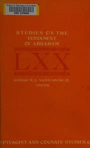 Tapa de Studies on the Testament of Abraham