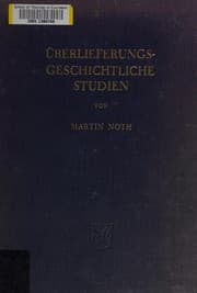 Tapa de Überlieferungsgeschichtliche Studien