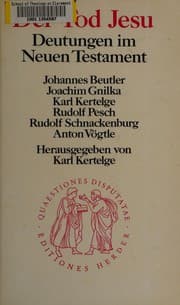 Tapa de Der Tod Jesu