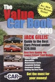 Tapa de Value Car Book 2000