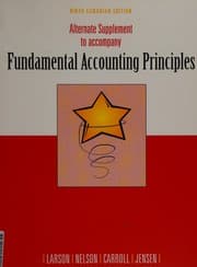 Tapa de Alternate supplement to accompany Fundamental accounting principles